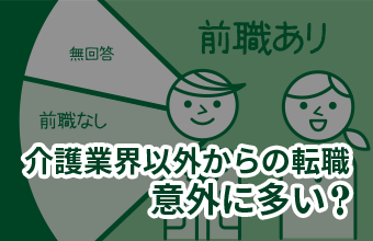 意外に多い？介護業界以外からの転職